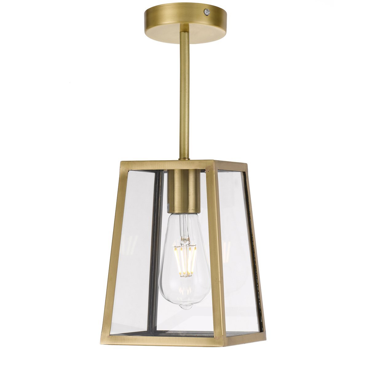 Cantena 150mm IP43 Antique Brass Exterior Pendant Light