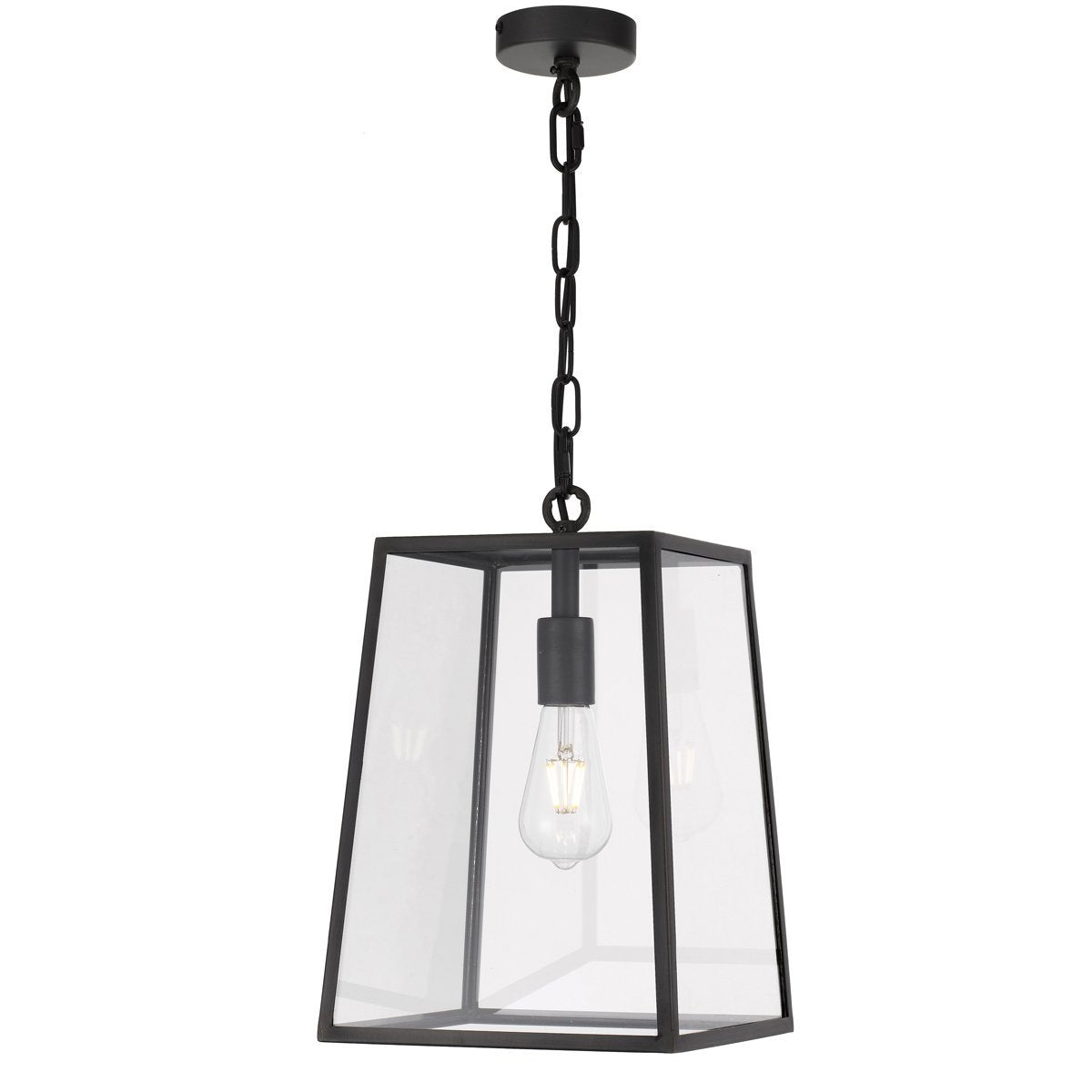 Cantena 250mm IP43 Black Exterior Pendant Light