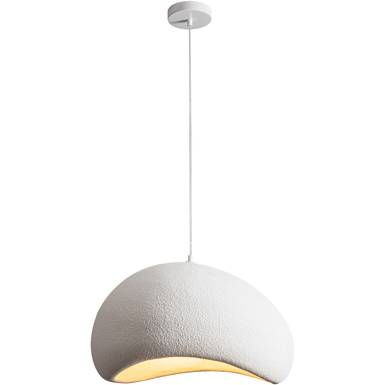 Cardinal White E27 500mm Polymer Resin Pendant