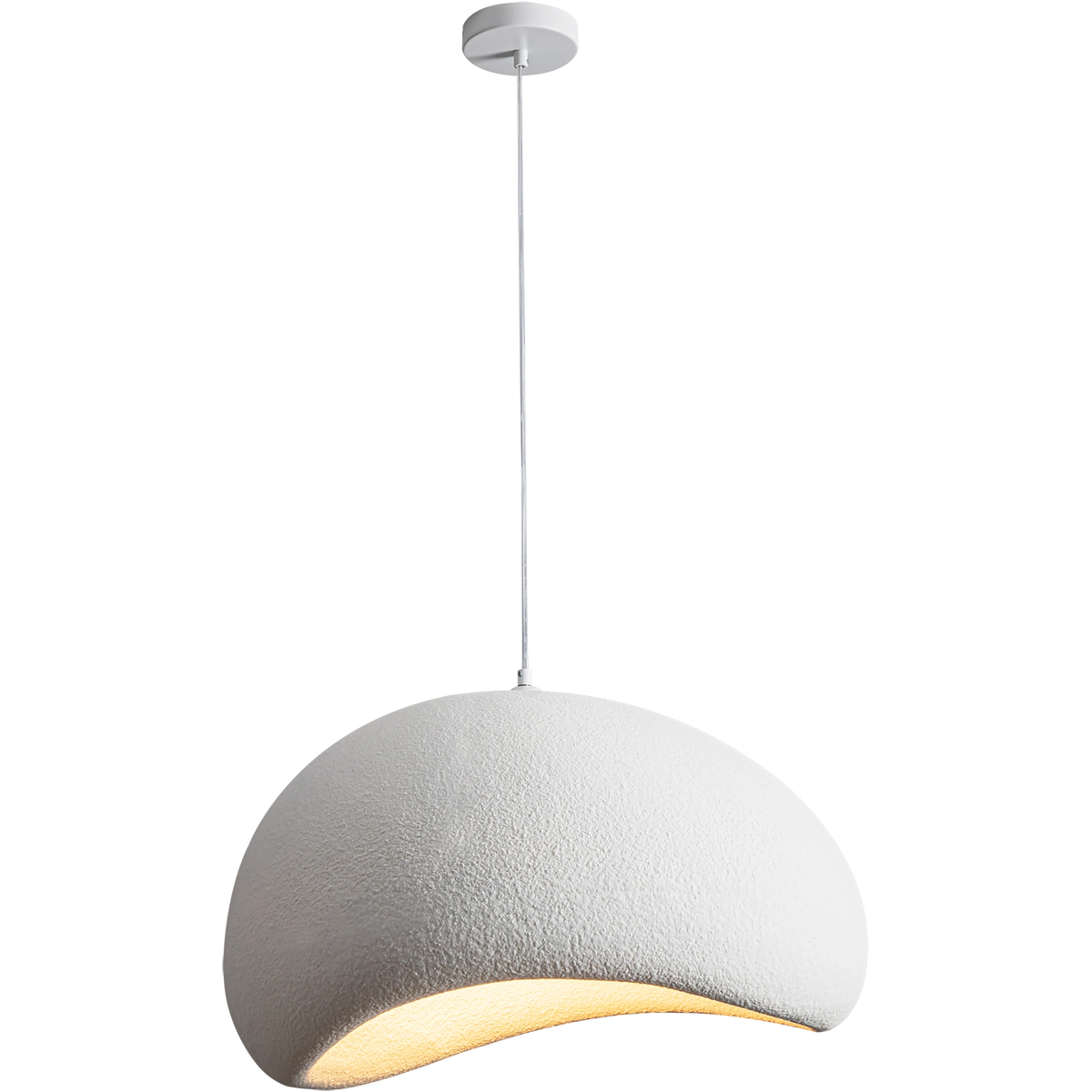 Cardinal White E27 600mm Polymer Resin Pendant