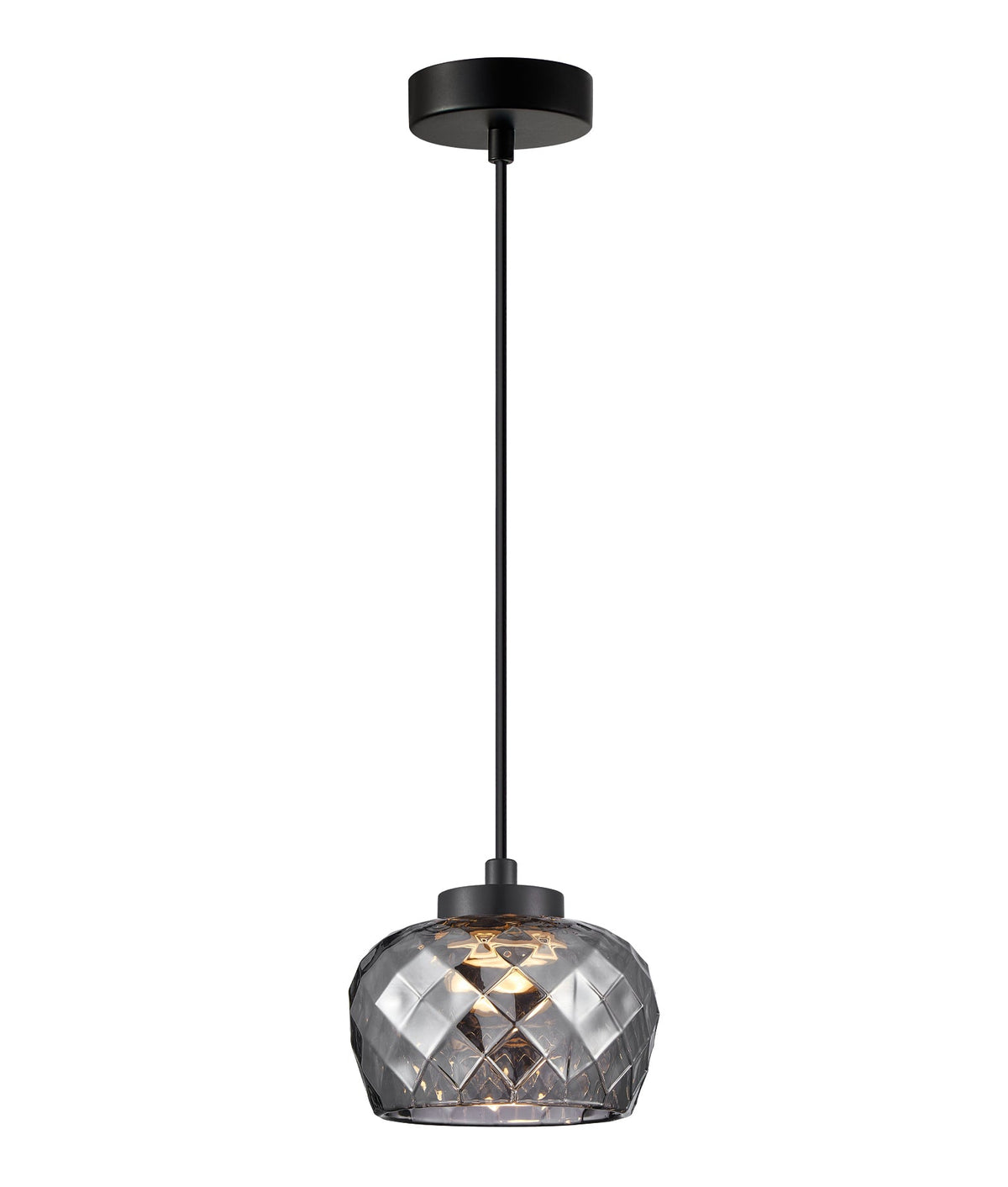 CARAMELLE: Interior LED Tri-CCT Glass with Segments Ellipse Pendant Lights