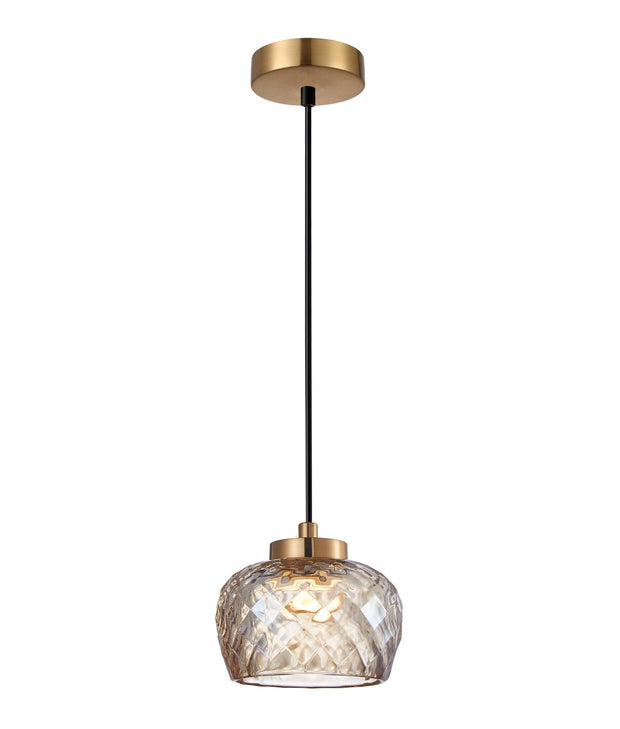 CARAMELLE: Interior LED Tri-CCT Glass with Segments Ellipse Pendant Lights