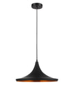 CAVIAR: Black Mexican Hat Shape Pendant Light