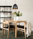 CELESTE: Bohemian Rustic Ellipse Shape Pendant Light