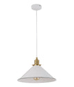 CEREMA: Interior White with Antique Brass & Black Highlight Coolie Pendant Light