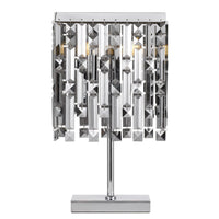 Thumbnail for Cerone 2 Light Table Lamp in Chrome with Smoke Crystals