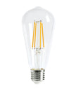 ST64 Pear Shape LED Filament Dimmable Globes Clear Diffuser (8W)
