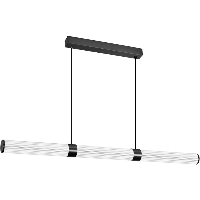 Charm Black with Black cord 45W CCT 1500mm Linear LED Pendant