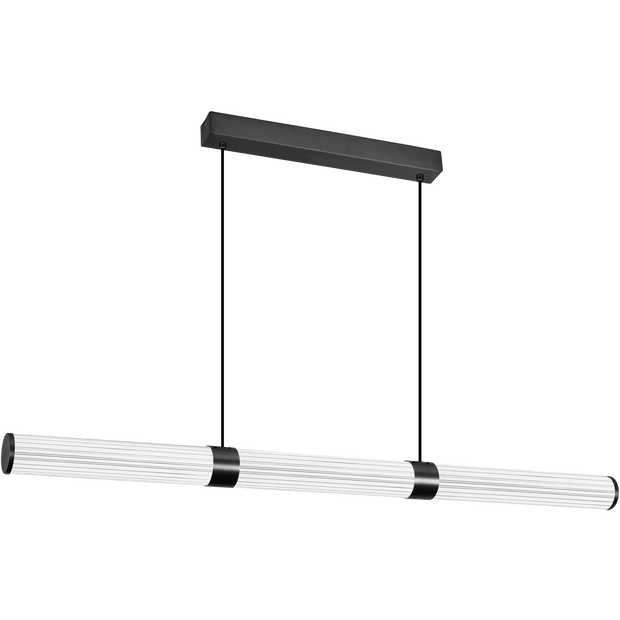 Charm Black with Black cord 45W CCT 1500mm Linear LED Pendant