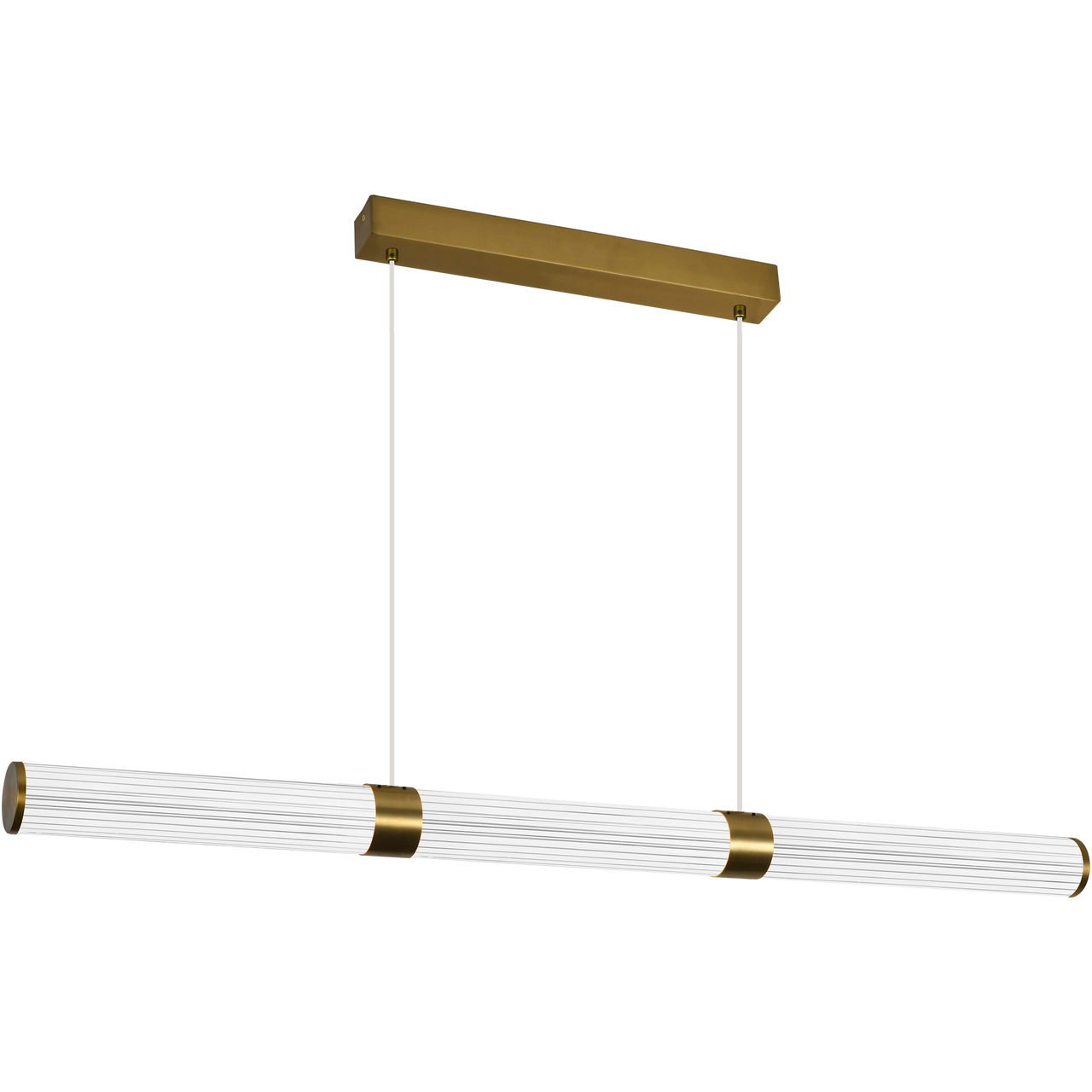 Charm Brass with Clear cord 45W CCT 1500mm Linear LED Pendant