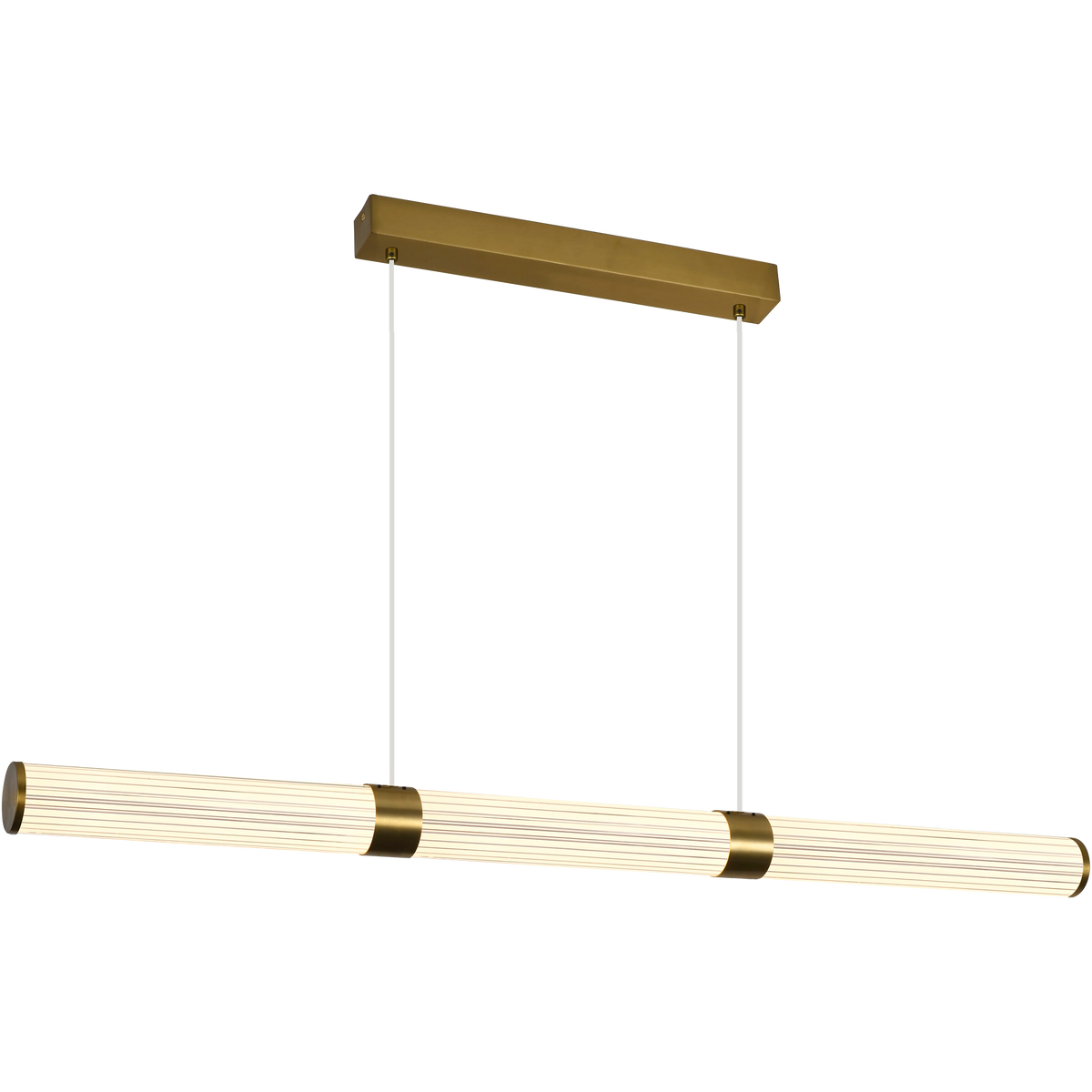 Charm Brass with Clear cord 45W CCT 1500mm Linear LED Pendant