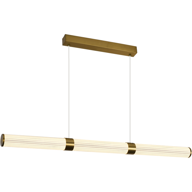 Charm Brass with Clear cord 45W CCT 1500mm Linear LED Pendant