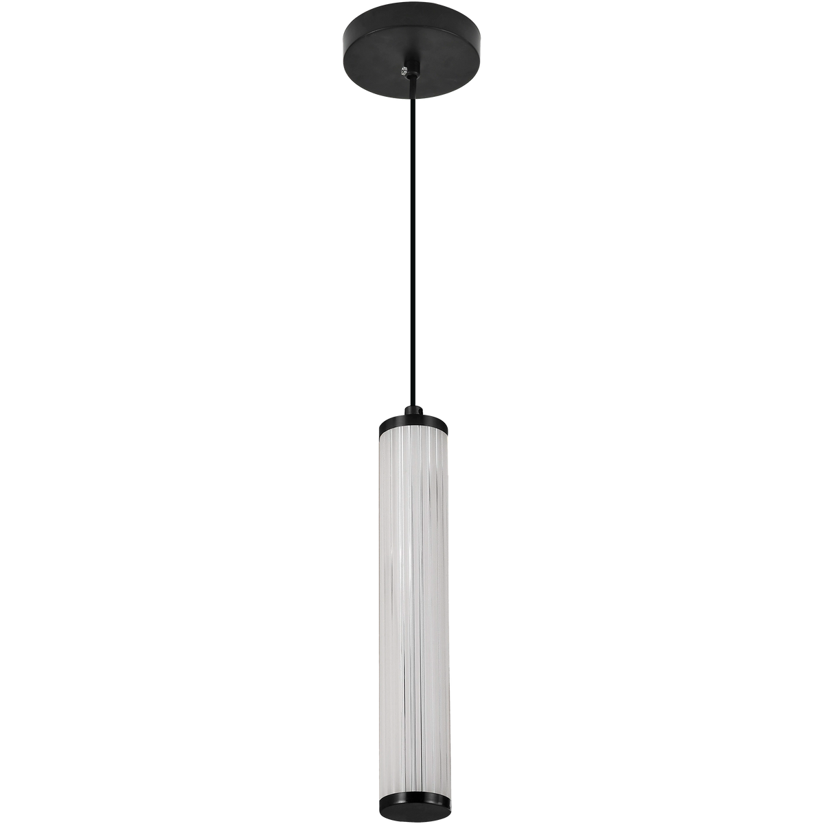 Charm Black with Black Cord 10W 1 Light CCT LED Pendant