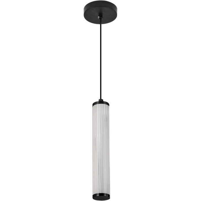 Charm Black with Black Cord 10W 1 Light CCT LED Pendant