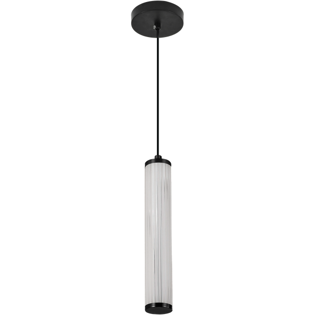 Charm Black with Black Cord 10W 1 Light CCT LED Pendant