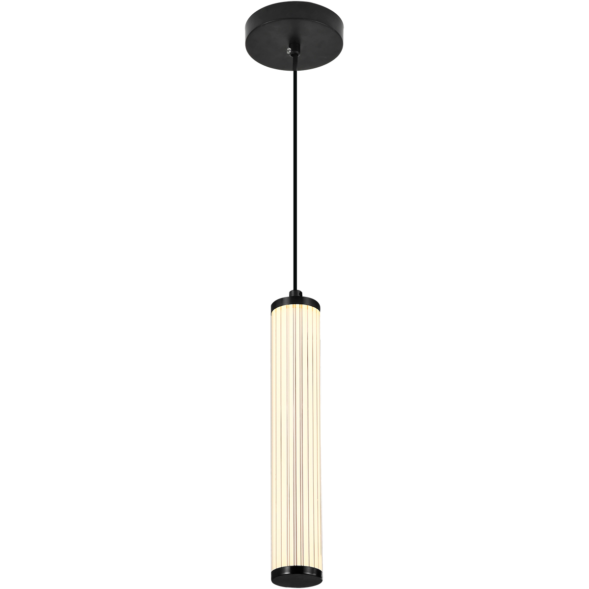 Charm Black with Black Cord 10W 1 Light CCT LED Pendant