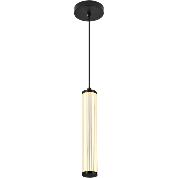 Charm Black with Black Cord 10W 1 Light CCT LED Pendant