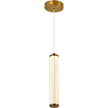 Charm Brass with Clear Cord 10W 1 Light CCT LED Pendant