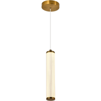 Thumbnail for Charm Brass with Clear Cord 10W 1 Light CCT LED Pendant