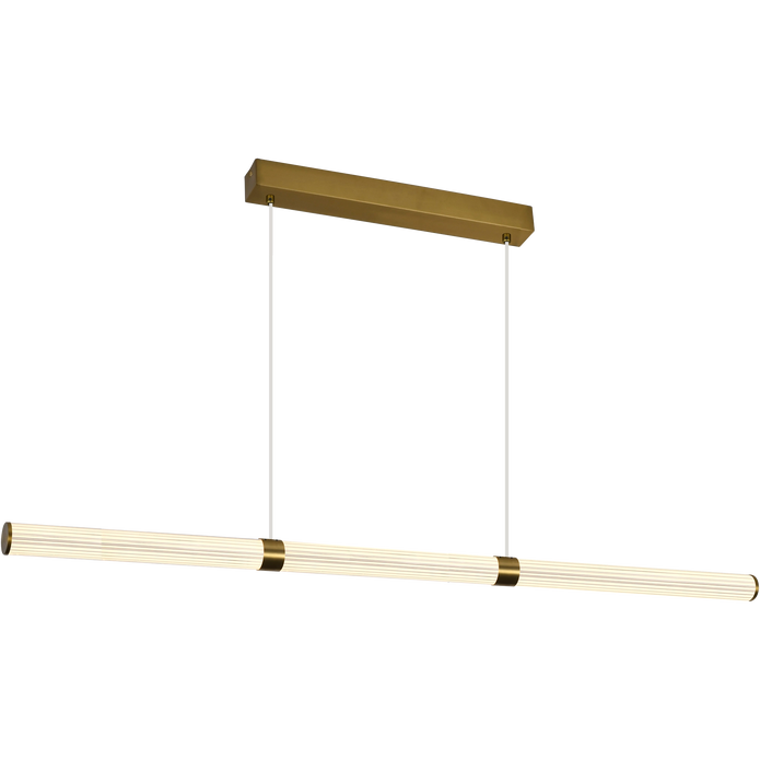Charm Brass with Clear cord 60W CCT 2000mm Linear LED Pendant