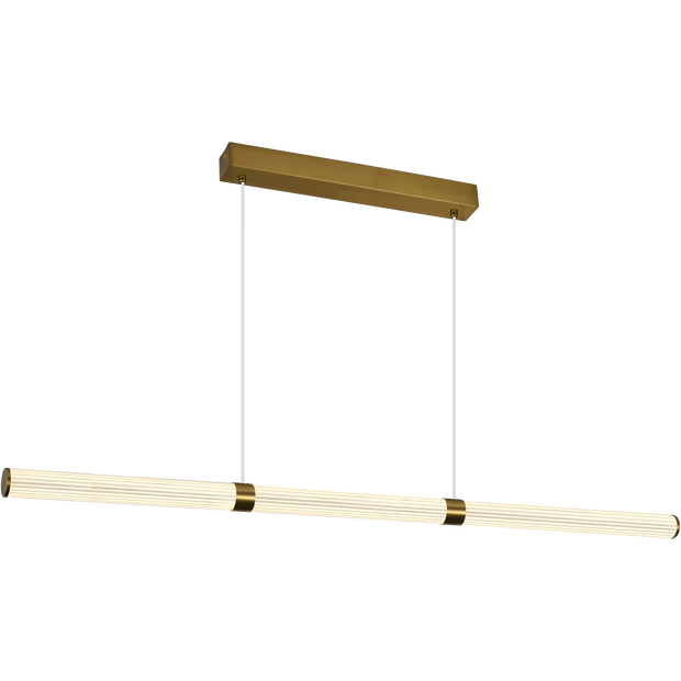 Charm Brass with Clear cord 60W CCT 2000mm Linear LED Pendant
