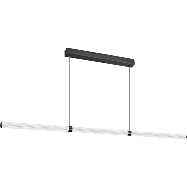 Charm Black with Black cord 75W CCT 2500mm Linear LED Pendant