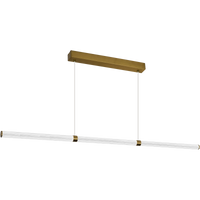 Thumbnail for Charm Brass with Clear cord 75W CCT 2500mm Linear LED Pendant