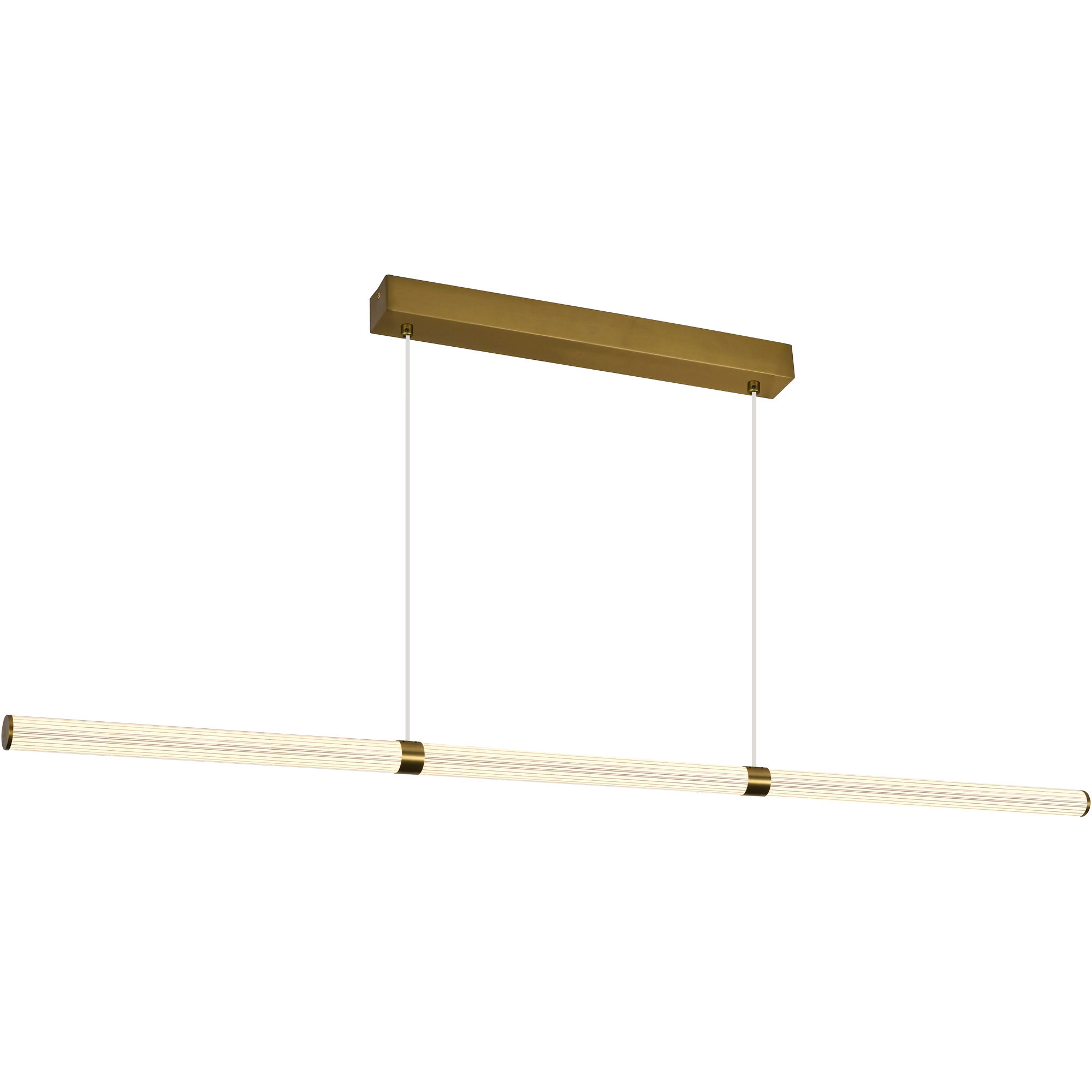 Charm Brass with Clear cord 75W CCT 2500mm Linear LED Pendant