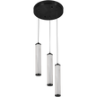 Charm Black with Black Cord 30W 3 Light CCT LED Cluster Pendant