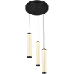 Charm Black with Black Cord 30W 3 Light CCT LED Cluster Pendant