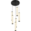 Charm Black with Black Cord 60W 6 Light CCT LED Cluster Pendant