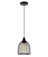 Thumbnail for CHEVEUX: Industrial Black Mesh Bird Cage Pendant Light