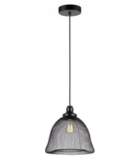 Thumbnail for CHEVEUX: Industrial Black Mesh Bell Pendant Light