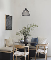 Thumbnail for CHEVEUX: Industrial Black Mesh Bell Pendant Light