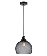 Thumbnail for CHEVEUX: Industrial Black Mesh Bird Cage Wine Glass Shape Pendant Light