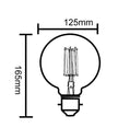 G125 Carbon Filament Globes