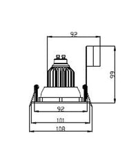 Thumbnail for GU10 Gimbal Round Downlight Fittings (Cut out: 90mm)