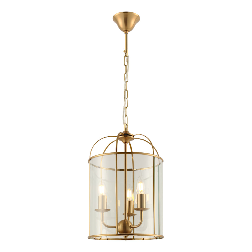 Clovelly 3 Light Pendant Gold