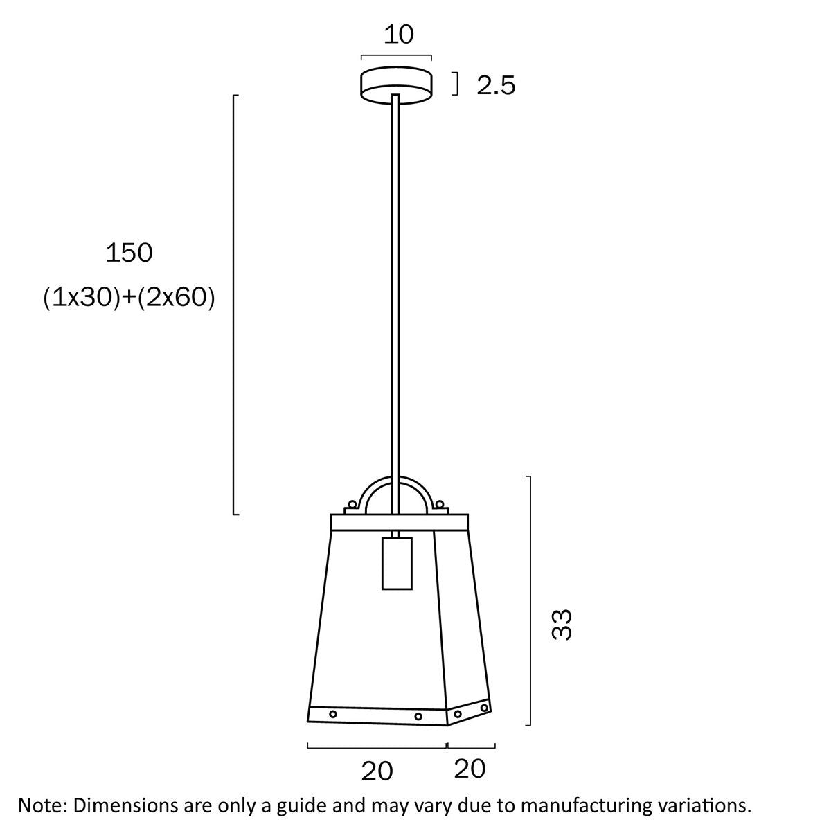 Colair PE1 Dimensions