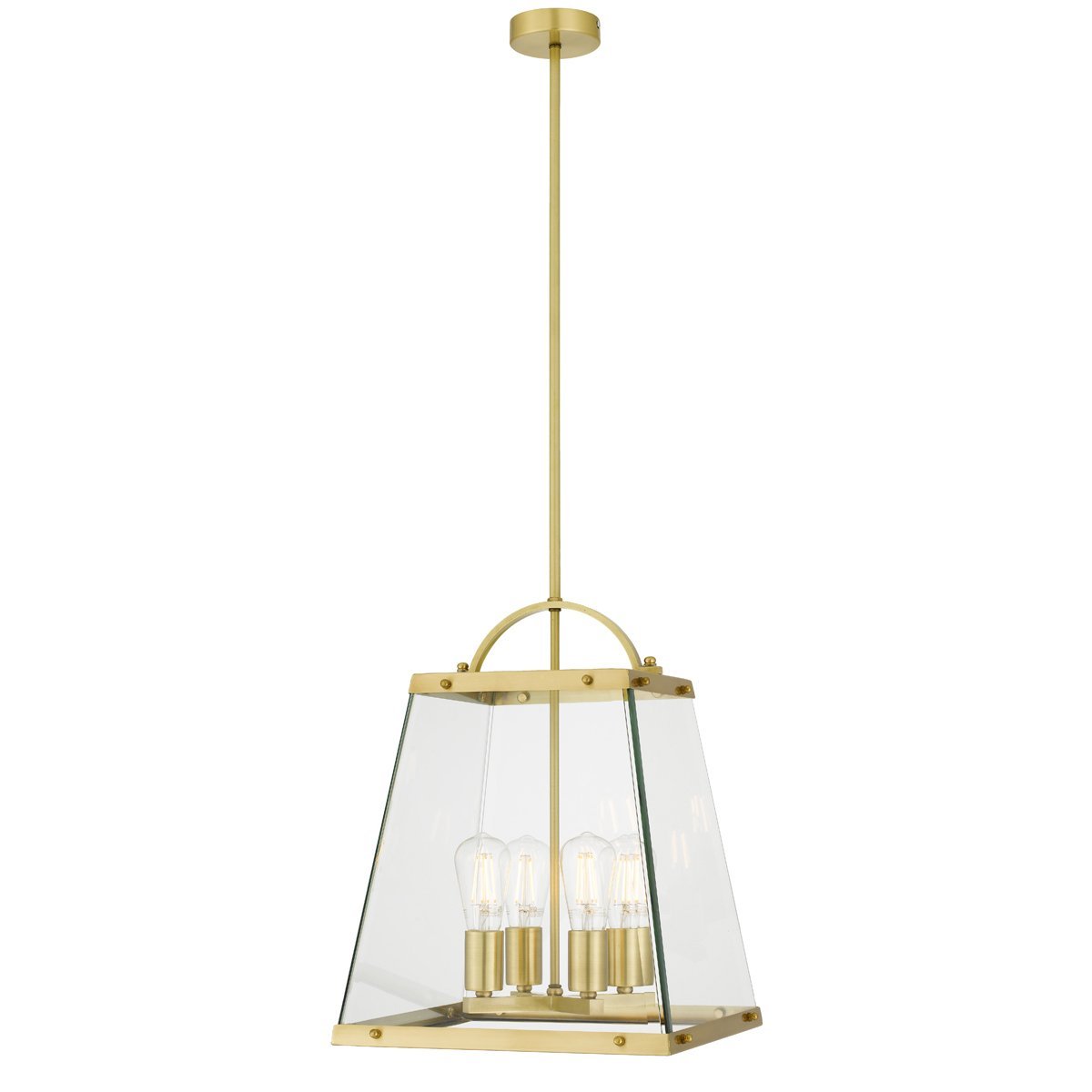 Colair 4 Light Solid Brass Pendant Light