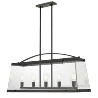 Thumbnail for Colair 5 Light Black Solid Brass Pendant Light