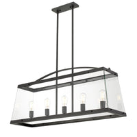 Thumbnail for Colair 5 Light Black Solid Brass Pendant Light