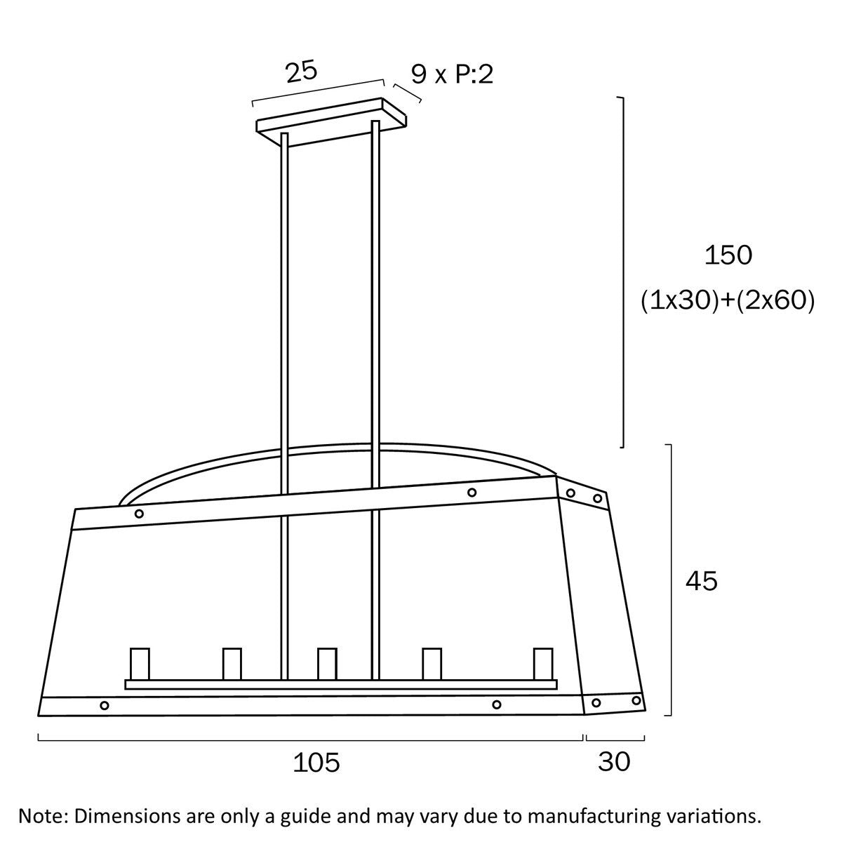 COLAIR PE5 Dimensions