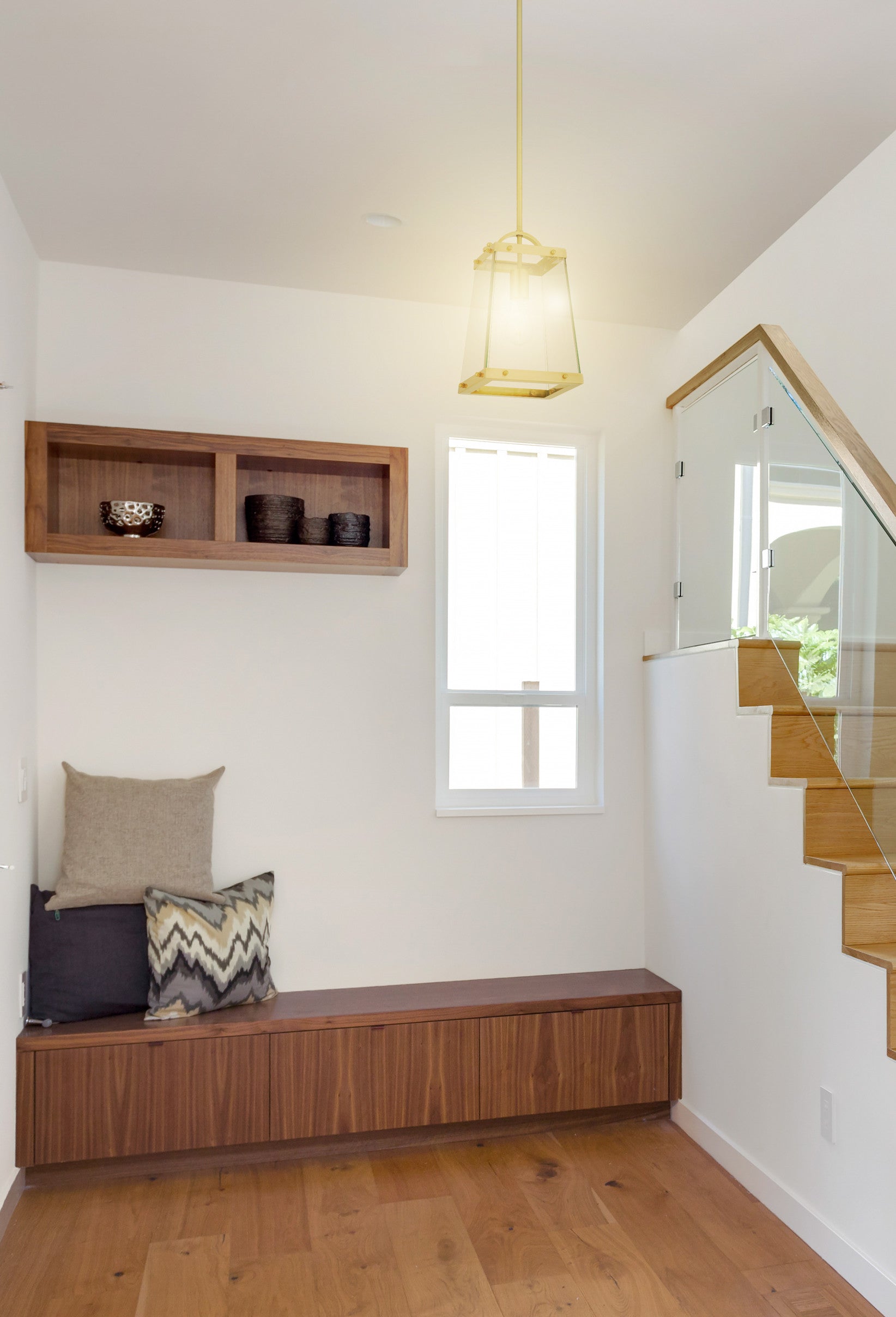 Colair Brass or Black 1 Light Solid Brass Pendant