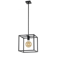 Thumbnail for Collins 1 Light Pendant Light in Matt Black