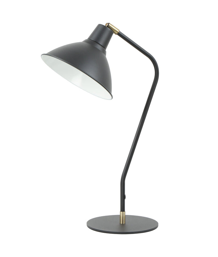 COLLO:  Cone Shade with Antique Brass Highlight Table Lamps