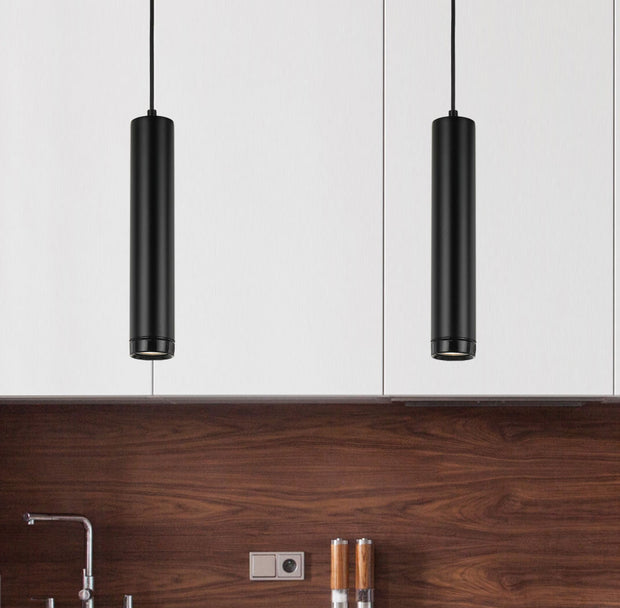 Condo Black Tubular GU10 Pendant