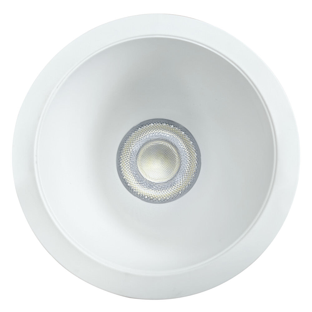 Coolum Plus rippleSHIELD Downlight 9W 3-5.7K Tri-Colour Dimmable IP44 White 