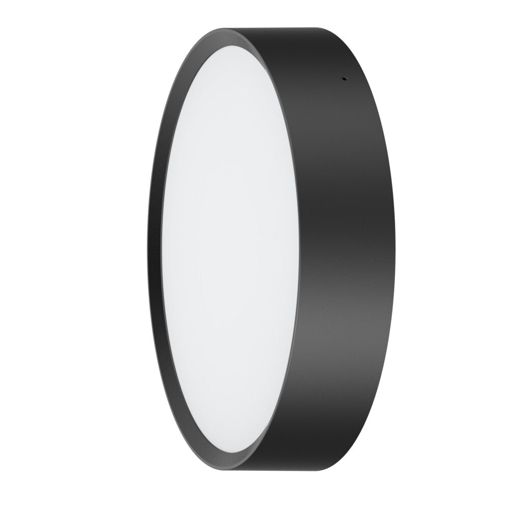 Cooper II LED 250mm Diameter Wall 12W Tri-Colour IP65 Black