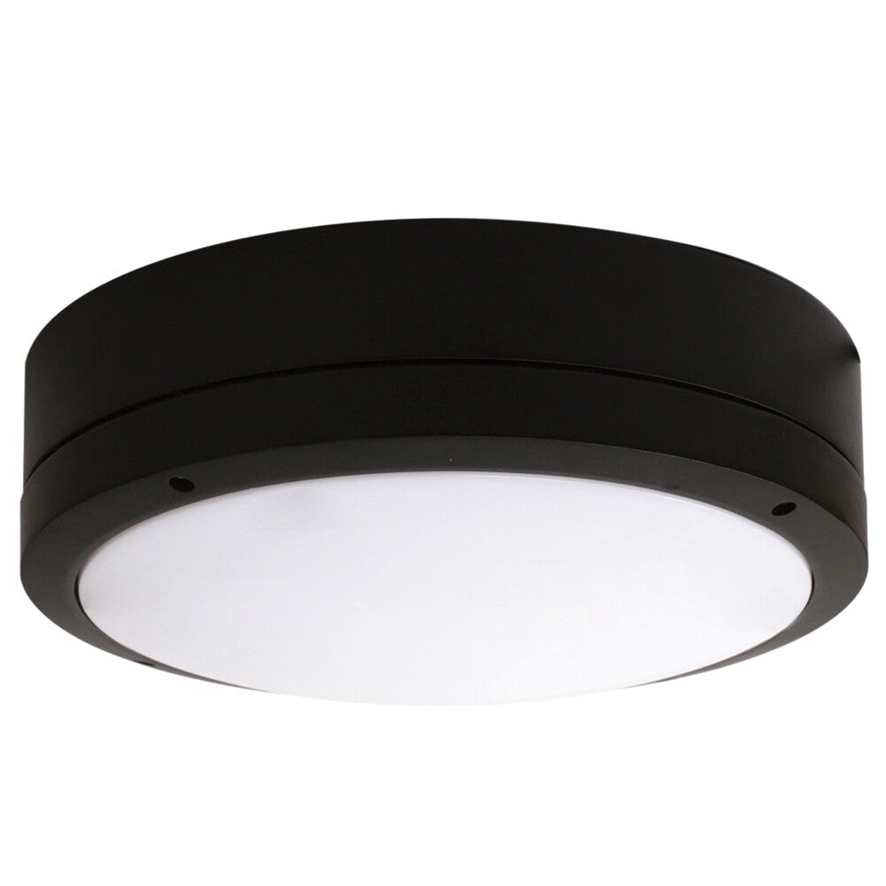 Cooper LED Tri-Colour Bunker 23Watt 3/4/5.7K IP65 IK10 Emergency Black